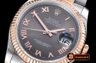 Rolex Datejust DJ 36mm Oyst Flt RG/SS Dark Grey Rmn BP A3135 Mod