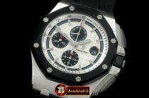AP0286 - 2011 Royal Oak Chronograph SS/LE White A-7750 Sec@12