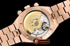 VACH. CONSTANTINE Overseas Chronograph RG/RG White Asia 7750 Mod 5200