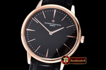 VC083C - Patrimony RG/LE Black - Swiss 7045 Manual H/W