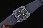 Replica Bell & Ross BR03-92 Limited Ed. PVD/RU Black/Org Miyota