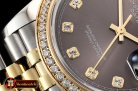 Rolex DateJust 36mm Jub Diams YG/SS Grey/Diams BP A2813