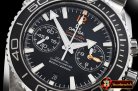 Omega P-Ocean Chrono Blk SS/SS Black/Org JHF A7750 Mod9900