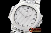 Patek Philippe Nautilus Ref.3800 Midsize SS/LE White Diams BP A2