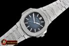 Patek Philippe Nautilus Mens 40mm Diams SS/SS Blue Sticks MY9015 Mod