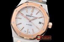 Replica Audemars Piguet Royal Oak Ref.15450 37mm RG/SS White JF