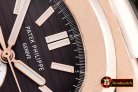 Replica Patek Philippe 5980 Nautilis Chrono 18K Wrapped RG/LE Br