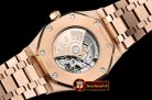 Audemars Piguet Royal Oak 15400 Frosted RG/RG White Asia 21J Mod 3120