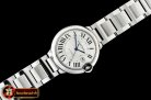 Cartier Balon Bleu 42mm SS/SS White JF Miyota 9015
