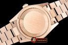 RDD0213A - Daydate 36mm Flt RG/RG Black Diam BP Swiss 2836