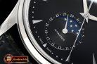 Jaeger Le Coultre Master Ultra Thin Moonphase SS/LE Black GF 1:1 MY9015
