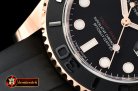 Rolex YachtMaster 116655 40mm RG/RU Black ARF Asia 2836