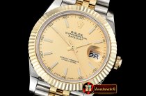 Rolex Datejust II 41mm Jub Flt Wrap YG/SS Gold Stick BP A2836