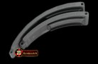 ROLACC020B - Black Rubber Strap 20/16 with SS Insignia Clasp