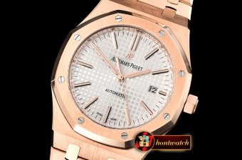 Audemars Piguet Royal Oak 15400 RG/RG White OMF MY9015 Mod 3120