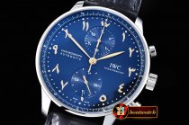 IWC Port. Chrono SS/LE Blue/Arabic Gold Num YLF A7750 Mod