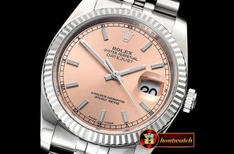 Rolex Datejust DJ 36mm Jub Flt 904L SS/SS Rose Stick ARF A3135 Mod