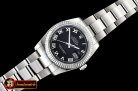 Rolex Datejust DJ 36mm Oyst Flt 904L SS/SS Black Roman ARF A3135 Mod