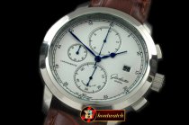 GLA0031D - Senator Chrono SS/LE White OS20 Quartz
