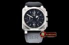 Bell & Ross BR03-94 Chronograph SS/RU Black Asia 7750
