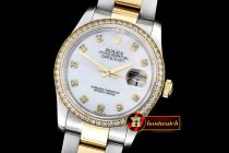 Replica Rolex DateJust Midsize 31mm YG/SS Wht MOP Diam BP Asia 2
