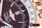 Replica Breitling Navitimer RG/RG Brown Asia 7750 Mod