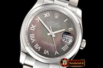 Rolex DateJust 36mm Oyst Dm 904L SS/SS Blk MOP/R GMF SA3135