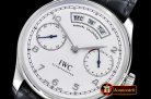 IWC Portugieser Annual Cal IW503502 SS/LE Wht/SS A52850