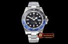 Rolex GMT II 116710BLNR 904L SS/SS Blk GMF Asia 2836
