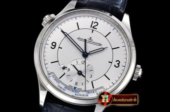 Jaeger Le Coultre Master Control Geographic Sector SS/LE Wht MY9015 Mod