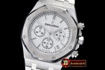 AP0357A - Royal Oak Chronograph Ref. 26320 SS/SS White VK Qtz