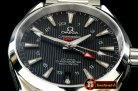OMG0419A - Aqua Terra GMT SS/SS Black Miyota 8205