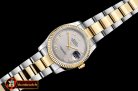 Rolex Datejust DJ 36mm Oyst Flt YG/SS Light Grey Roman BP A3135