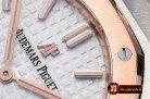 Replica Audemars Piguet Royal Oak Ladies 33mm RG/SS Wht JF Swiss