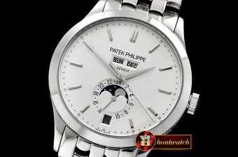Patek Philippe Complication GMT Moonphase 5396G SS/SS White MY9015