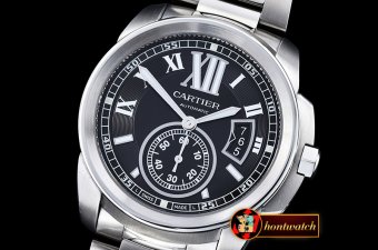 Best Quailty Cartier Cartier De Calibre SS/SS Black JF Miyota 82