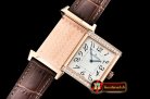 Jaeger Le Coultre JL Reverso Mens Diams RG/LE White/Num MY8215 Mod