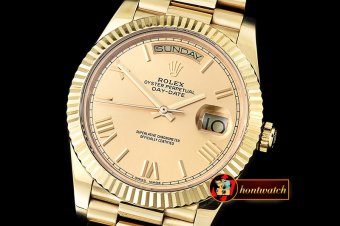 RDD0196D - DayDate 228206 YG/YG Gold Roman BP Swiss 2836