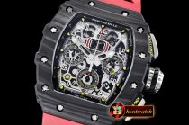 Richard Mille RM011-03 Flyback Chrono FC/RU (Red) KVF A7750 Mod