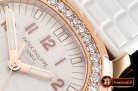 Patek Philippe Aquanaut Ref.5068R 35mm RG/RU White PPF Swiss Qtz