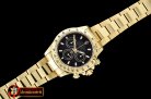 ROLDYT0184 - Daytona 18K YG Wrapped Black Stk BP A7750 Mod 4130