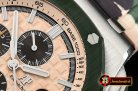 Audemars Piguet ROO 2018 "Combat" Grn CER/SS/RU Cream JF V2 A3126 Mod