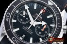 Omega Planet Ocean 45mm Chrono SS/RU Blk/O BP A7750 Mod9300