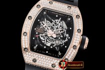 Richard Mille RM035-02 Americas Diams RG/RU Blk Skele KVF MY8215 Mod