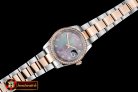 Replica Rolex DateJust Midsize 31mm RG/SS Blk MOP Diam BP Asia 2