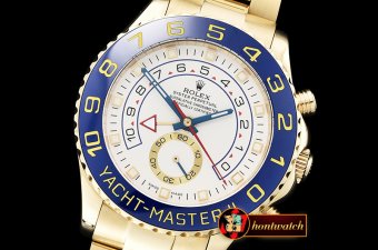 Rolex YachtMaster II Blue YG/YG White BP Asia 2813 Mod