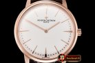 VACH. CONSTANTINE Patrimony Grand Taille RG/LE White KZF Miyota 9015