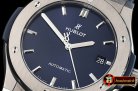 Hublot Classic Fusion Bang 45mm TI/LE/RU Blue WWF A2892 Mod