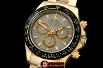 Replica Rolex Daytona 116528 YG/YG Grey Stk A-7750 Sec@6