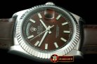 Replica Rolex DayDate Fluted Brown SS/LE Asian Eta 2836